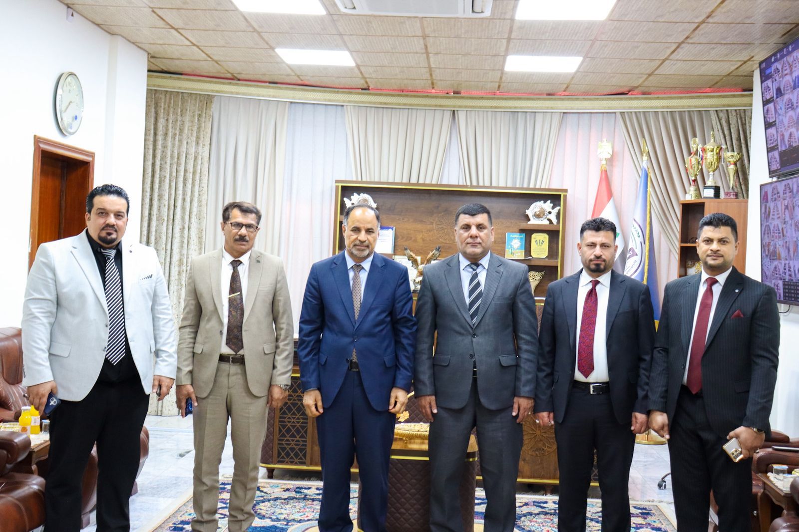 عميد كلية التربية الأساسية يستقبل اللجنة الوزارية لتقييم الواقع العلمي والاكاديمي